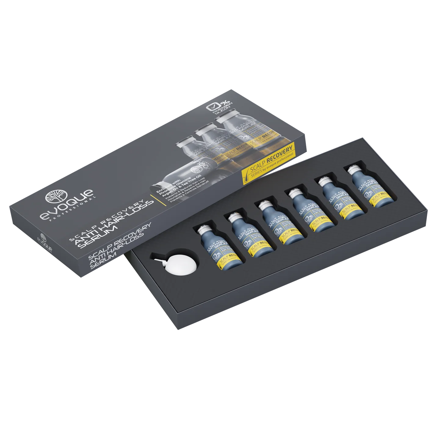 Fixativ si Spuma - Set tratament anticadere par Evoque Scalp Recovery 6 fiole x 15 ml