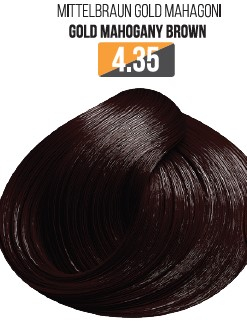 Vopsea - Vopsea Profesionala Fara Amoniac EVOQUE USA, Nuanta 4.35 GOLD MAHOGANI BROWN – Cu Ulei de Argan si 12 Aminoacizi, 100 ml - Evoque