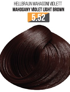 Vopsea - Vopsea Profesionala Fara Amoniac EVOQUE USA, Nuanta 5.52 MAHOGANI VIOLET LIGHT BROWN – Cu Ulei de Argan si 12 Aminoacizi, 100 ml - Evoque
