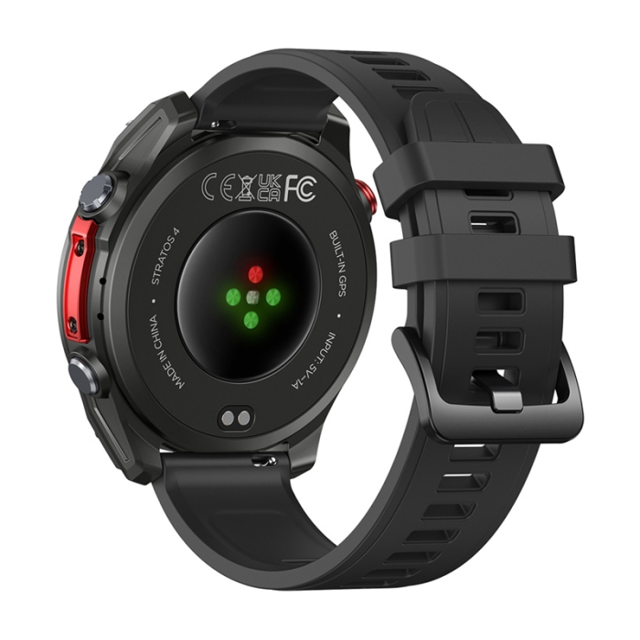 Smartwatch Zeblaze Stratos 4 Rugged cu Apeluri Bluetooth, GPS Multi-Band, AMOLED 1.43”, Autonomie până la 60 Zile – Negru [4]