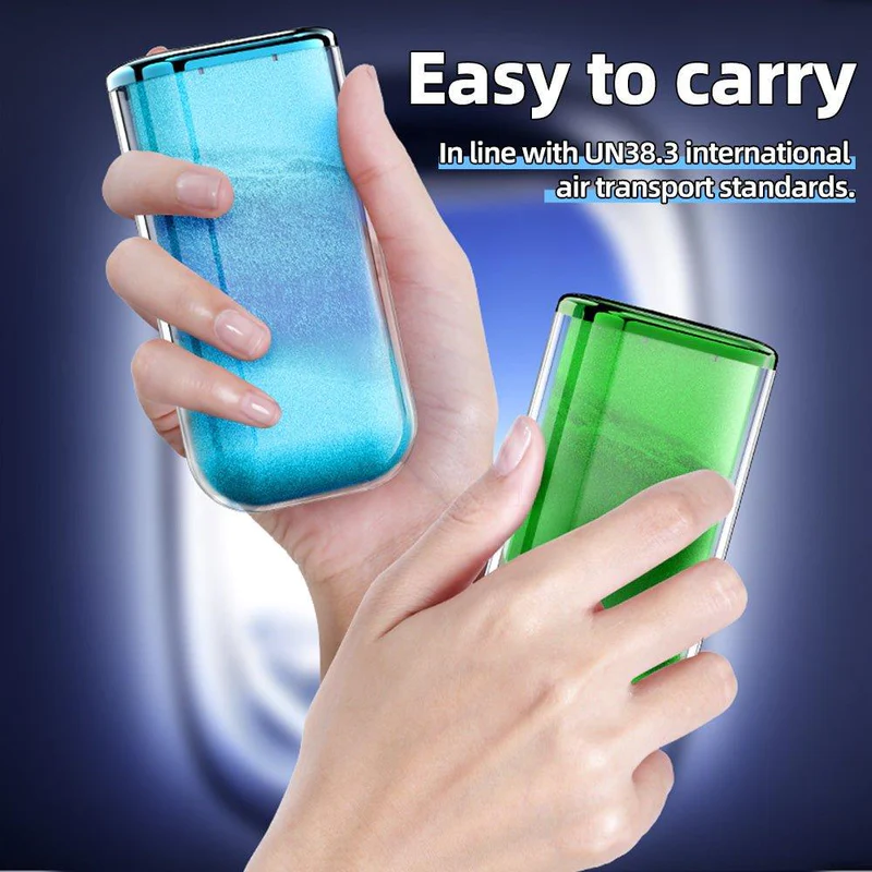 Acefast Sparkling Series stylish fluorescent power bank 10000mAh 22.5W USB-A / USB-C PD QC blue (M3-10000) [6]