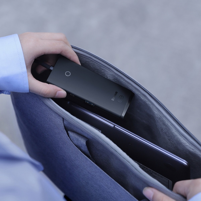 Adaptor USB tip C Baseus Lite Series HUB - 4x USB 3.0 2m negru (WKQX030501) [9]