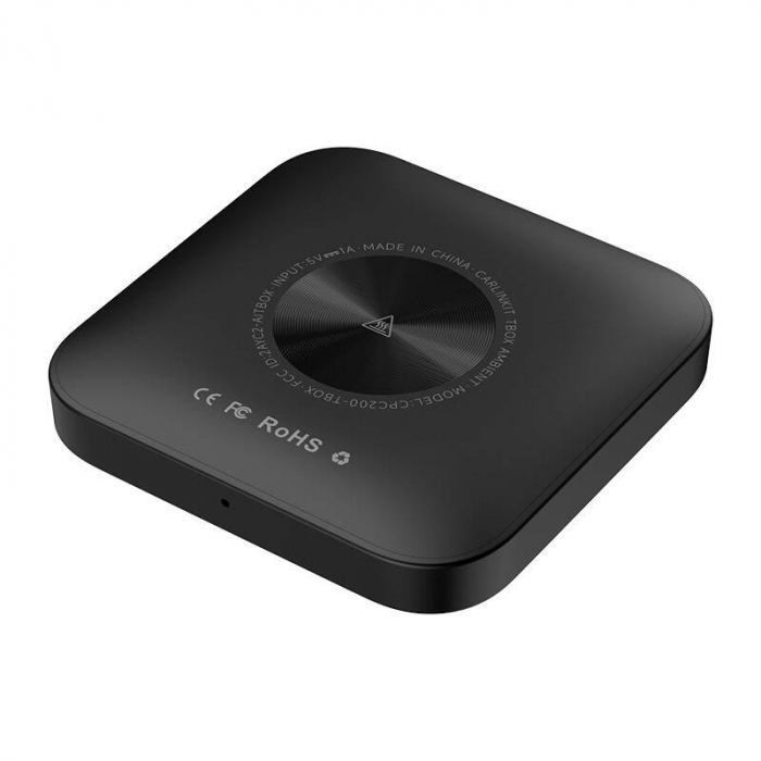 Adaptor Carlinkit TBOX PLUS LED, Android complet 4G/64G, Apple CarPlay & Android Auto wireless, pentru ecran mașină, negru [6]