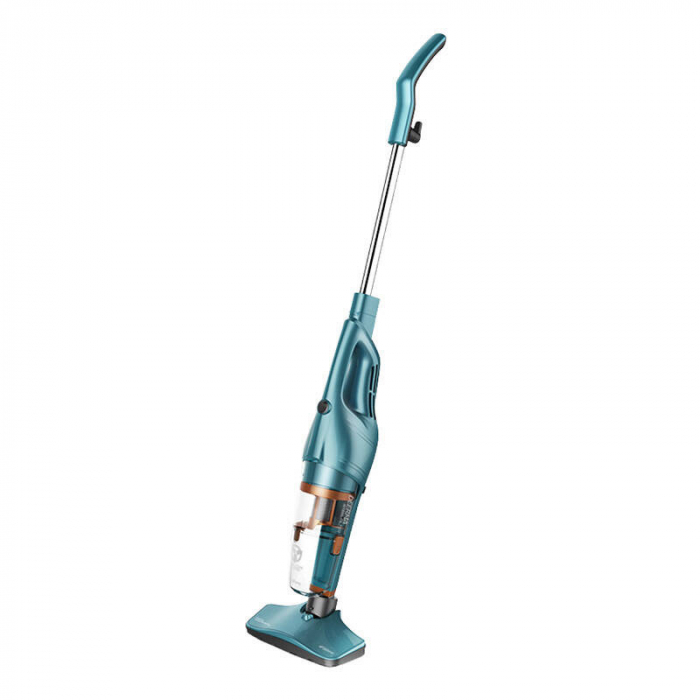 Aspirator vertical 2-în-1 Deerma DX900 – 600W, 17.000 Pa, Filtru HEPA, Silențios, Turcoaz [2]