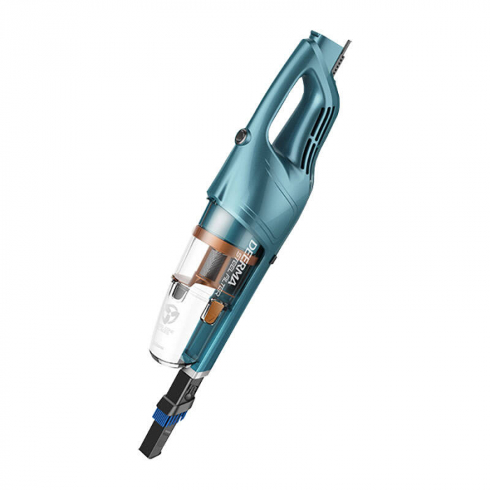 Aspirator vertical 2-în-1 Deerma DX900 – 600W, 17.000 Pa, Filtru HEPA, Silențios, Turcoaz [4]