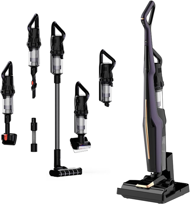 Aspirator vertical fără fir Deerma DEM-P40 Pro cu mop, 18000Pa și autocurățare [2]