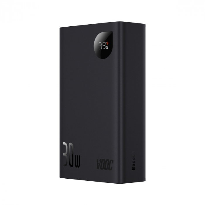 Baseus Adaman2 powerbank with digital display 20000mAh 30W 2 x USB / 1x USB Type C Power Delivery Quick Charge SCP, Oppo Super VOOC black (PPAD050101) [4]