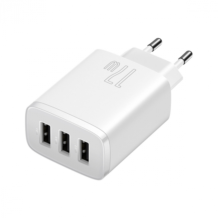 Baseus Compact  Charger 3U 17W EU White [2]