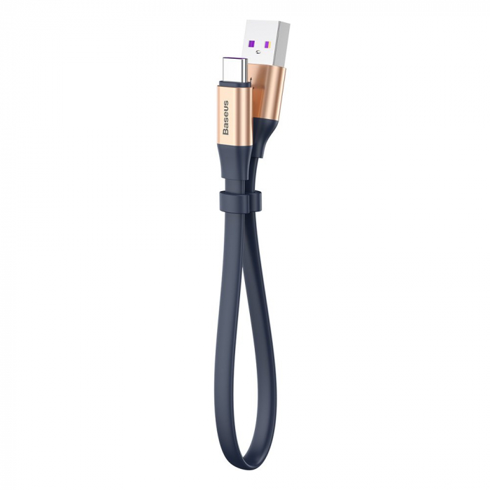Baseus Simple HW Quick Charge Charging Data Cable USB For Type-C 5A 40W 23cm gold (CATMBJ-BV3) [2]