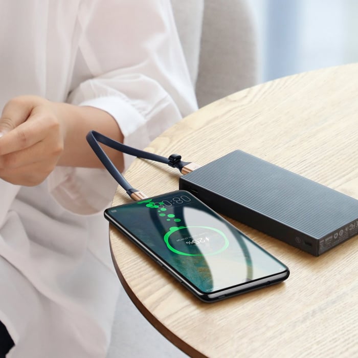 Baseus Simple HW Quick Charge Charging Data Cable USB For Type-C 5A 40W 23cm gold (CATMBJ-BV3) [3]