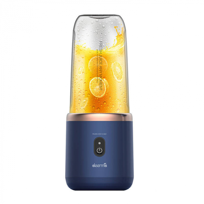 Blender Portabil Deerma NU06, 400ml, 140W, Lame Inox, Reîncărcabil USB [2]