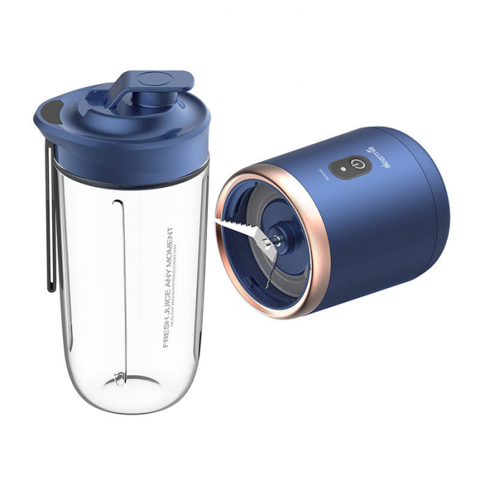 Blender Portabil Deerma NU06, 400ml, 140W, Lame Inox, Reîncărcabil USB [6]