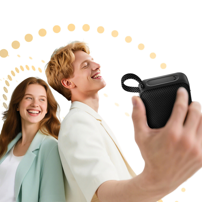 Boxă Bluetooth QCY SP2 neagră cu iluminare RGB, IP67 și autonomie până la 17 ore [7]