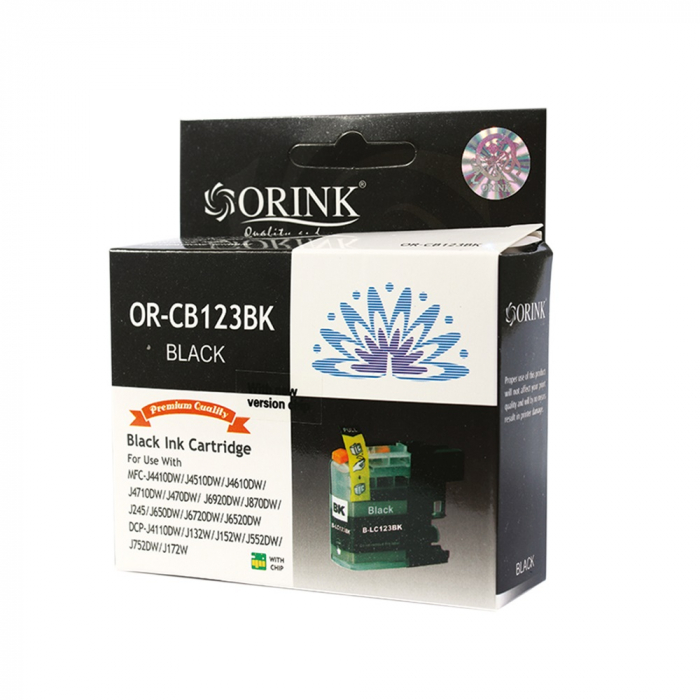 Brother LC123 ink cartridge black, ORINK [1]
