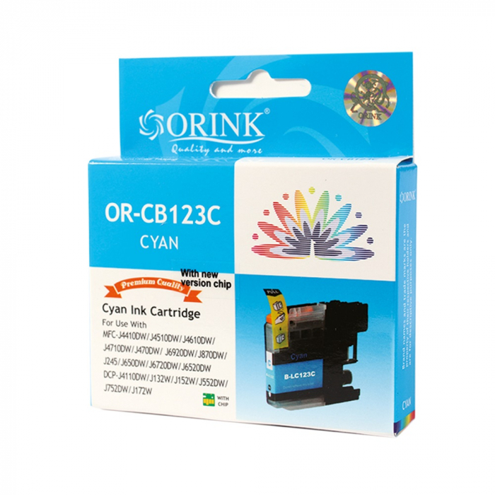 Brother LC123 ink cartridge cyan, ORINK [1]