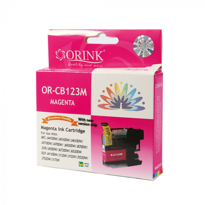 Brother LC123 ink cartridge magenta ORINK [1]