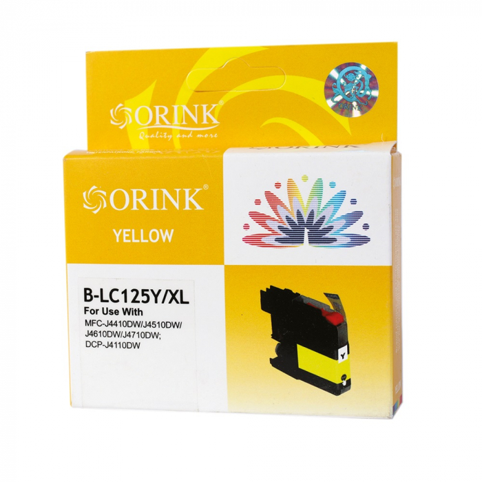 Brother LC125XL ink cartridge yellow, ORINK [1]