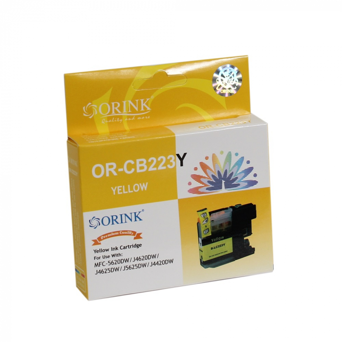Brother LC223XL ink cartridge yellow, ORINK [1]