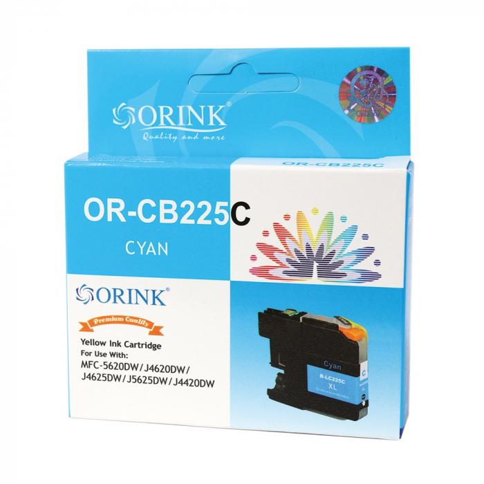 Brother LC225XL ink cartridge cyan, ORINK [1]