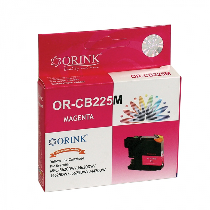 Brother LC225XL ink cartridge magenta ORINK [1]