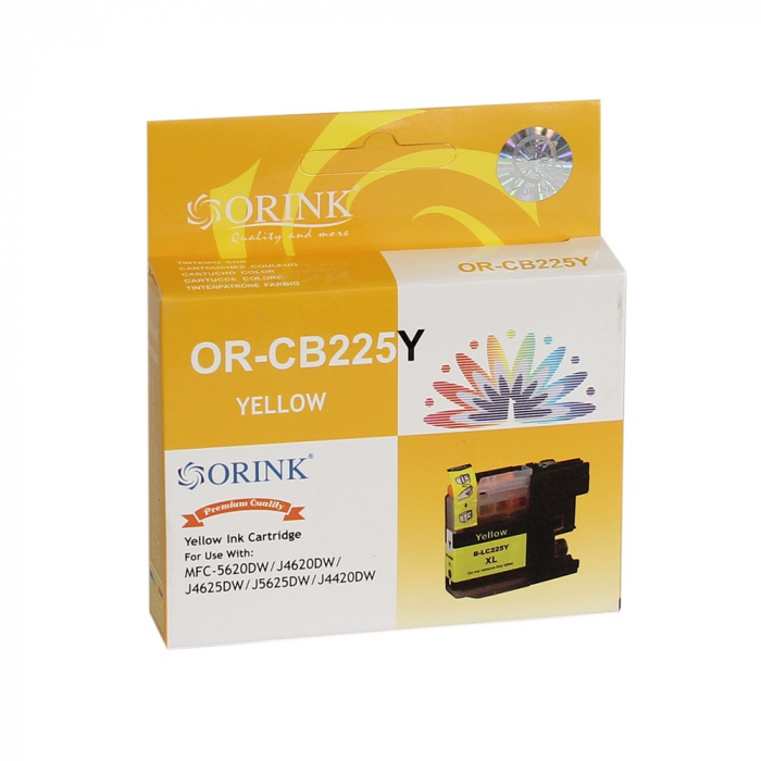 Brother LC225XL ink cartridge yellow, ORINK [1]
