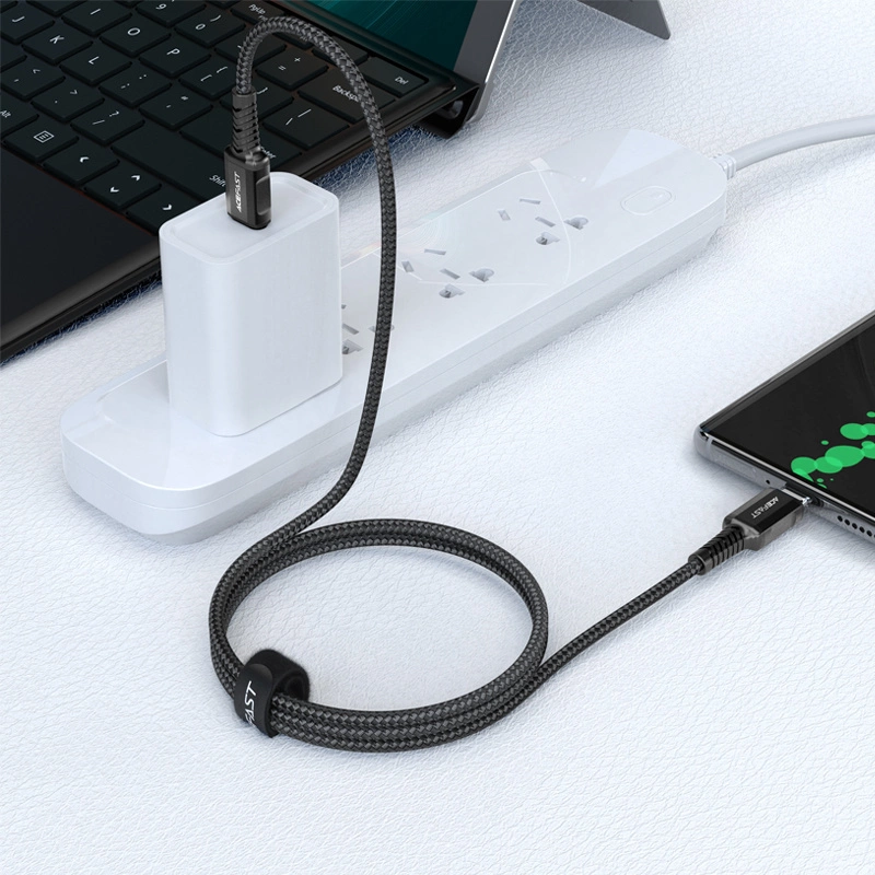 Cablu de date Acefast C1-03 USB-C - USB-C PD QC 60W 3A 480Mb/s 1.2m - negru [6]