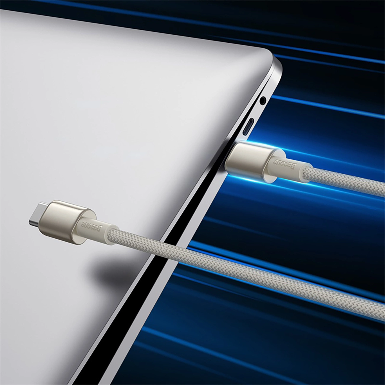 Cablu de date Baseus Tungsten Gold USB-C / USB-C cable 100W 1m - auriu [11]