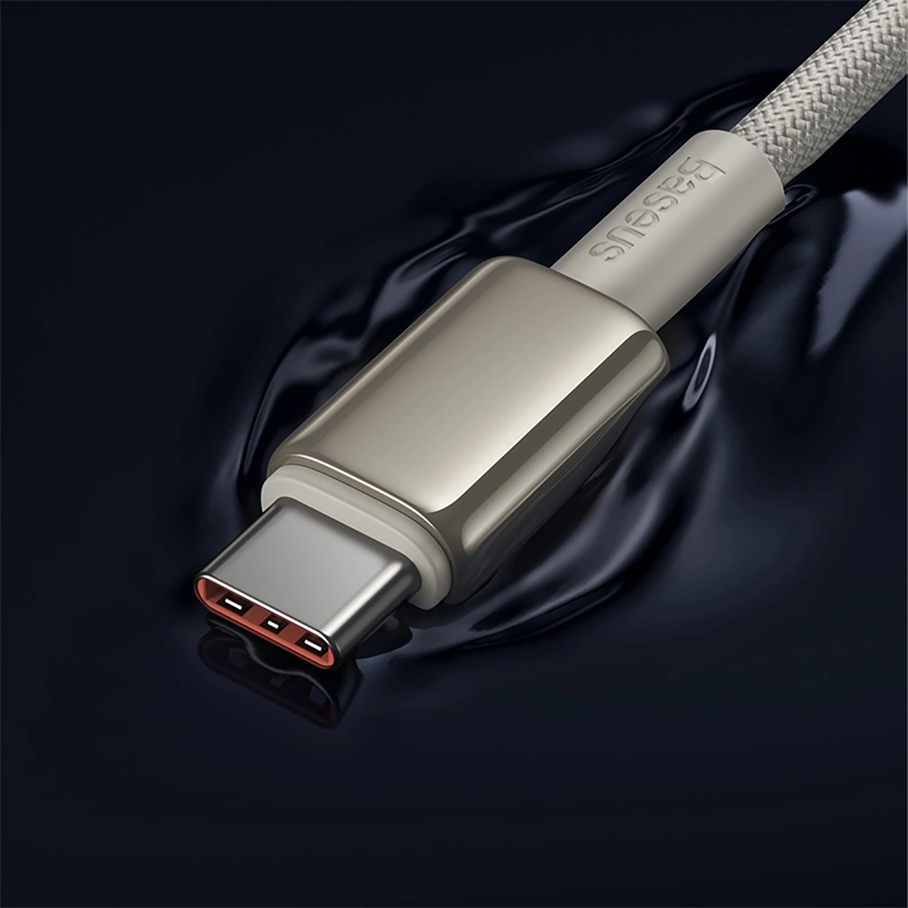 Cablu de date Baseus Tungsten Gold USB-C / USB-C cable 100W 1m - auriu [10]