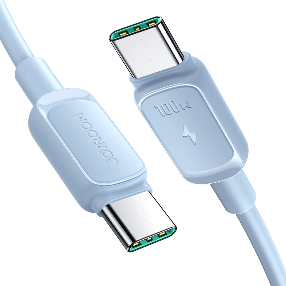 Cablu de date USB-C / USB-C Joyroom Multicolor Series A14 100W 1,2 m - Albastru [3]