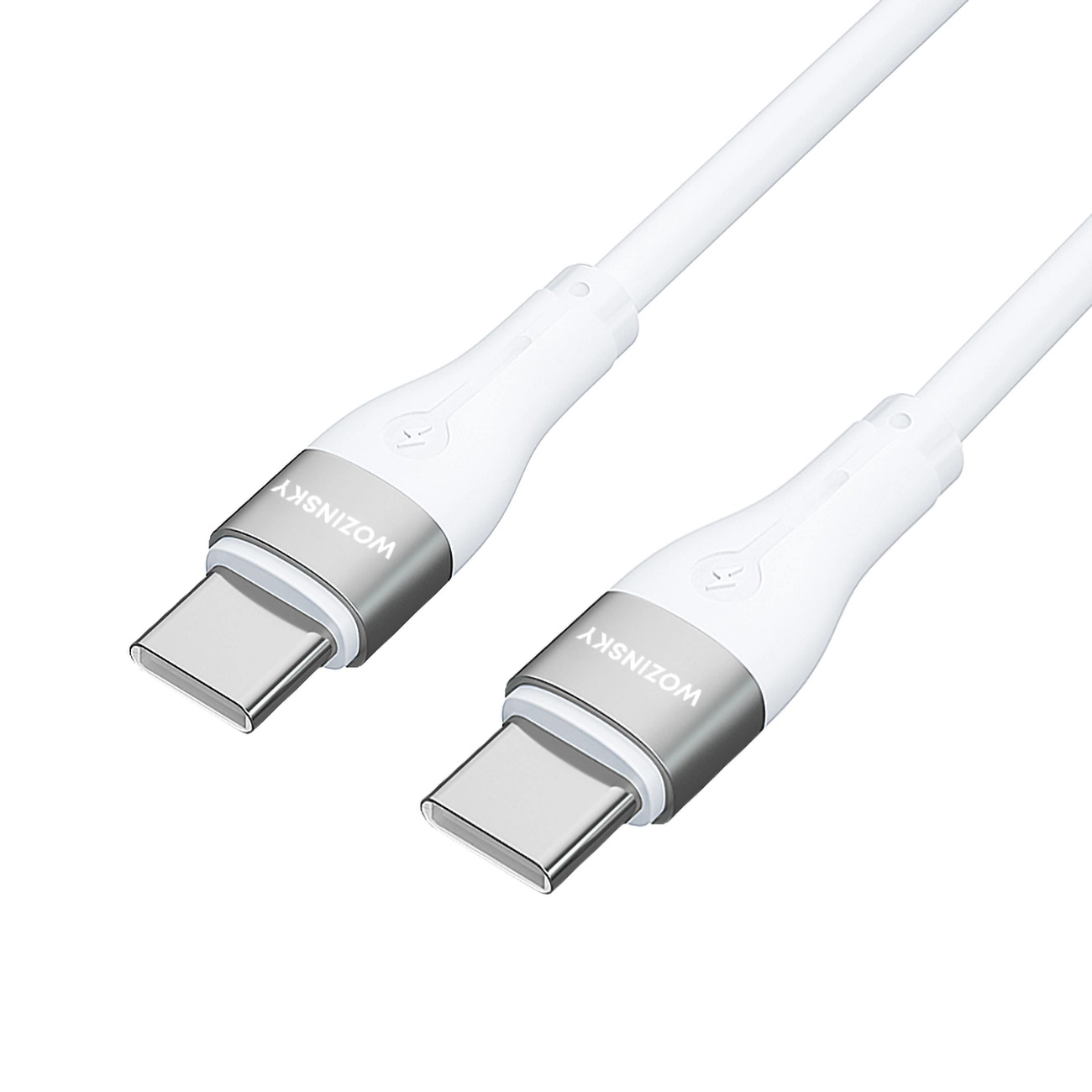 Cablu de date Wozinsky WSTCC2 USB-C / USB-C PD 65W  2 m - alb [2]