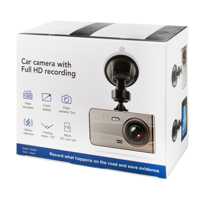 Cameră auto DVR979G Full HD bej cu ecran LCD 4 inch și cameră spate pentru marșarier [8]