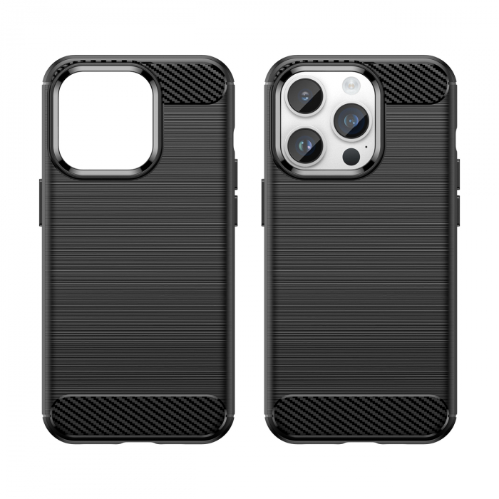 Carbon Case iPhone 14 Pro flexible gel back cover black [6]