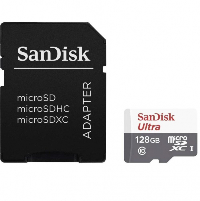 Card de Memorie MicroSDXC SanDisk , 128GB, Adaptor SD, Class 10 [1]