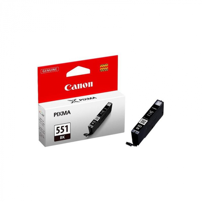 Cartus cerneala Canon CLI-551B, black, capacitate 7ml, pentru Canon Pixma IP7250, Pixma IP8750, Pixma IX6850, Pixma MG5450, Pixma MG5550, Pixma MG6350, Pixma MG6450, Pixma MG7150, Pixma MX925. [1]