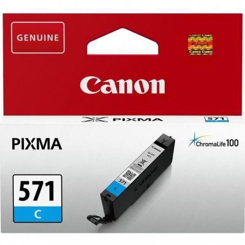Cartus cerneala Canon CLI-571C, cyan, capacitate 7ml, pentru Canon Pixma MG6850/MG6851, Canon Pixma MG5750/MG5751, Canon Pixma MG7750/MG7751/MG7752. [1]