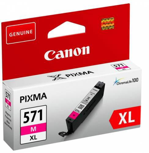 Cartus cerneala Canon CLI-571XL, magenta, capacitate 11ml, pentru Canon Pixma MG6850/MG6851, Canon Pixma MG5750/MG5751, Canon Pixma MG7750/MG7751/MG7752. [1]