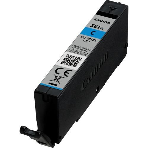 Cartus cerneala Canon CLI581XLC, cyan ,8.3 ml, PIXMA TS8152 PIXMA TS8151 PIXMA TR7550 PIXMA TS6151 PIXMA TS9155 PIXMA TS9150 PIXMA TS6150 PIXMA TR8550 PIXMA TS8150, TS705. [1]