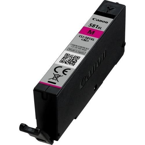 Cartus cerneala Canon CLI581XLM, magenta ,8.3 ml, PIXMA TS8152 PIXMA TS8151 PIXMA TR7550 PIXMA TS6151 PIXMA TS9155 PIXMA TS9150 PIXMA TS6150 PIXMA TR8550 PIXMA TS8150, TS705. [1]
