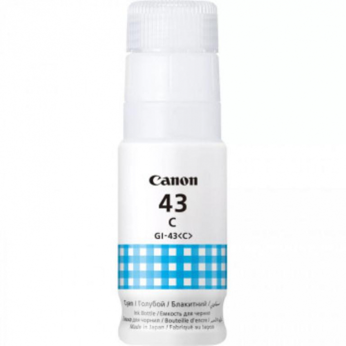 Cartus cerneala Canon GI-43C, culoare cyan, capacitate 3800 pagini,60ml,pentru Canon Pixma G540, G640. [1]
