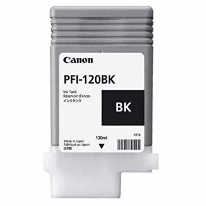 Cartus cerneala Canon PFI-120BK, black, capacitate 130ml, pentru Canon TM 200/205/300/305. [1]