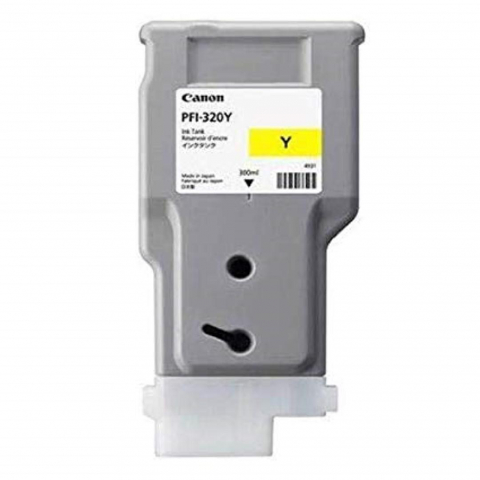 Cartus cerneala Canon PFI-320Y, yellow, capacitate 300ml, pentru Canon TM 200/205/300/305. [1]
