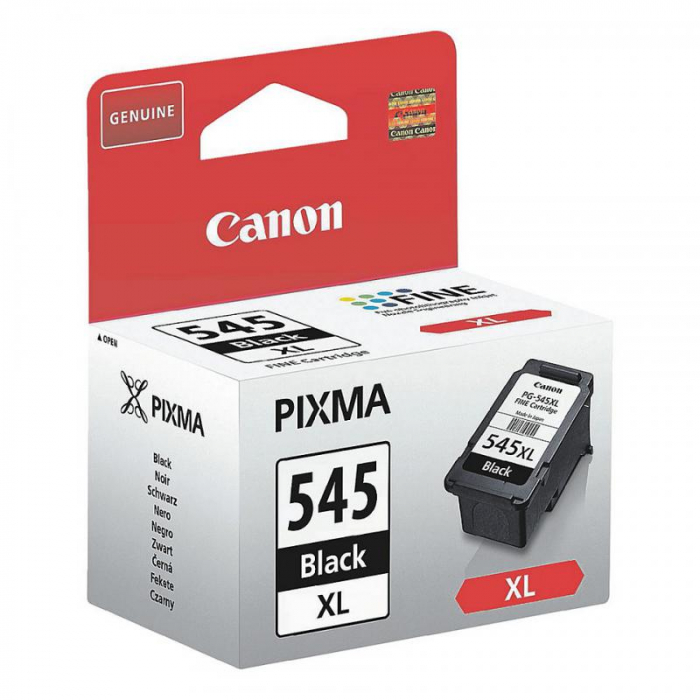 Cartus cerneala Canon PG-545XL, black, capacitate 15ml, pentru Canon MG2950, MG3052, iP2850, MG2550S, TS205, TR4551, MX495, MG3050, MG3051, TS3150, TS305, MG2450, MG2550, MG3053, TS3151, TR4550. [1]