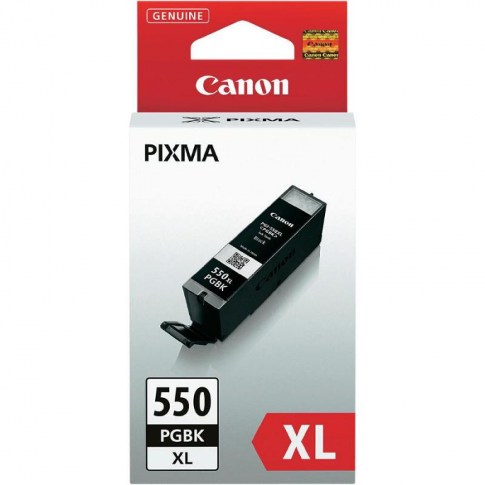 Cartus cerneala Canon PGI-550XL PGBK, pigment black, capacitate 22ml, pentru Canon Pixma IP7250, Pixma IP8750, Pixma IX6850, Pixma MG5450, Pixma MG5550, Pixma MG6350, Pixma MG6450, Pixma MG7150, Pixma MX925. [1]
