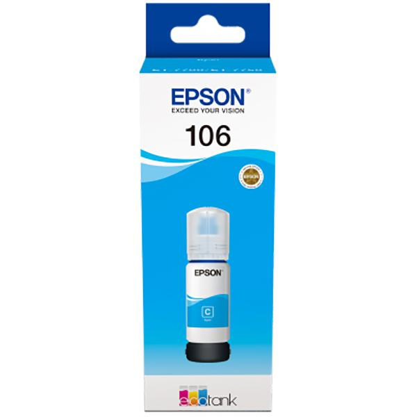 Cartus cerneala Epson 106 ECOTANK , cyan, capacitate 70ml, pentru L7160, L7180. [1]