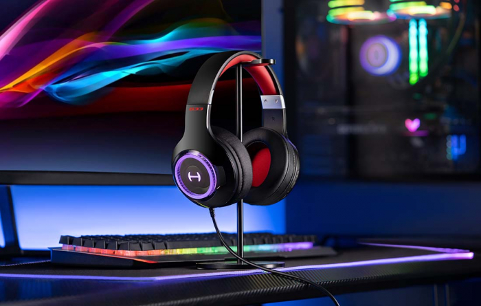 Căști gaming Edifier HECATE G33 negre – Sunet surround 7.1, drivere de 40 mm, microfon detașabil cu anulare a zgomotului și iluminare RGB [11]