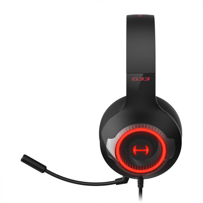 Căști gaming Edifier HECATE G33 negre – Sunet surround 7.1, drivere de 40 mm, microfon detașabil cu anulare a zgomotului și iluminare RGB [8]