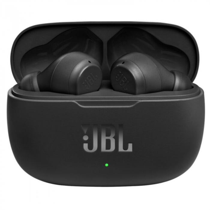 Casti in-ear Bluetooth cu microfon TWS JBL Wave 200, negru [2]