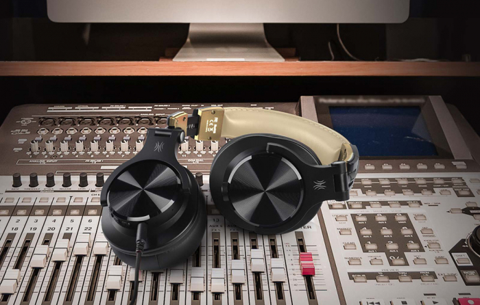 Căști wireless OneOdio Fusion A70 over-ear Bluetooth, culoare auriu [3]
