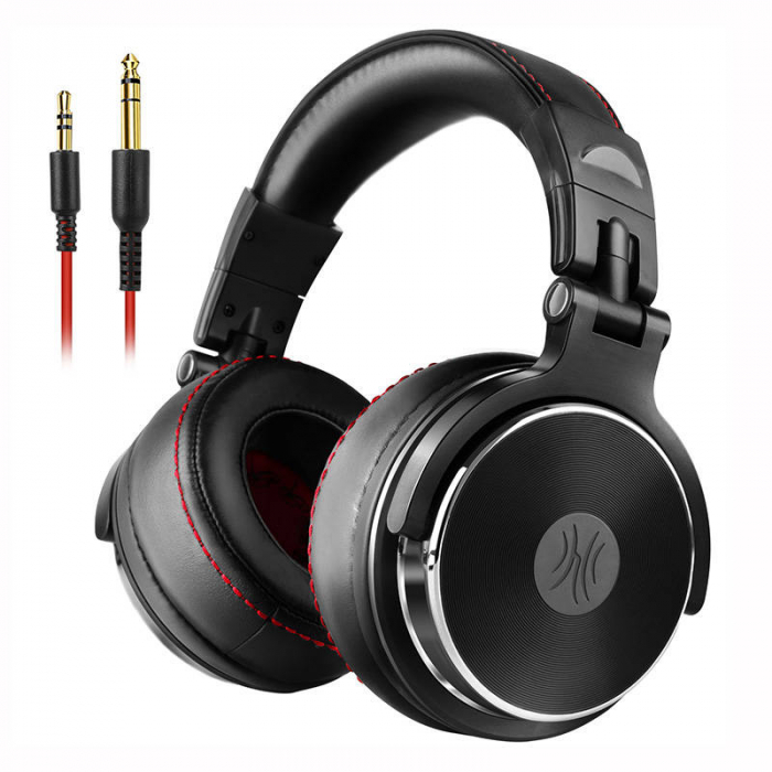 Căști OneOdio Pro 50 over-ear, drivere 50 mm Hi‑Res, dual jack 3.5 + 6.3 mm, pliabile, microfon [2]