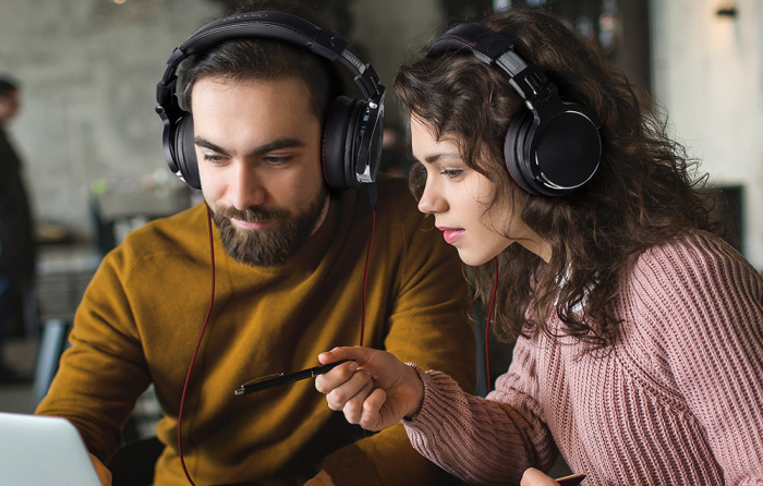 Căști OneOdio Pro 50 over-ear, drivere 50 mm Hi‑Res, dual jack 3.5 + 6.3 mm, pliabile, microfon [4]